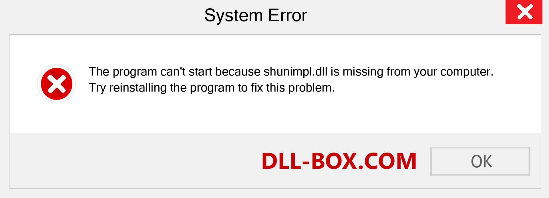 shunimpl.dll file is missing?. Download for Windows 7, 8, 10 - Fix  shunimpl dll Missing Error on Windows, photos, images